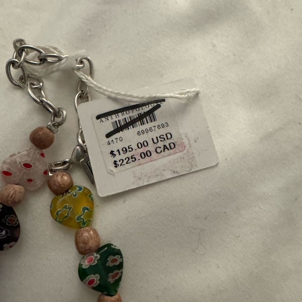 Dannijo NWT Bianca Venetian Glass Heart Necklace - Picture 5 of 8